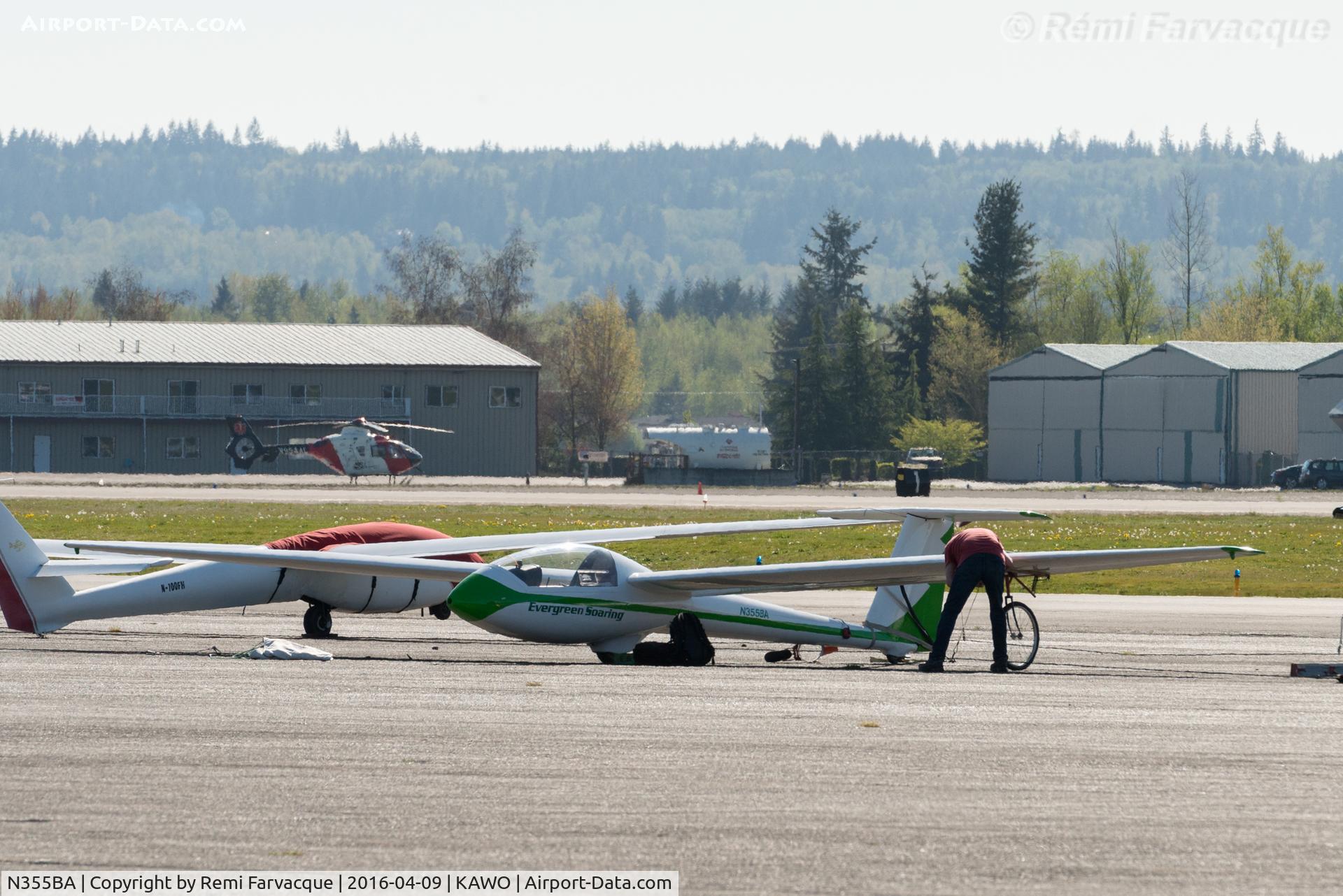 N355BA, 1999 Let L 33 SOLO C/N 990506, Being readied for flight.