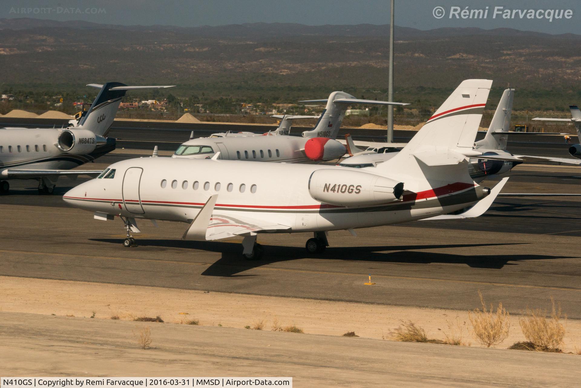 N410GS, 2015 Dassault Falcon 2000S C/N 731, Parked north of main terminal building in private craft area. Photo taken from another aircraft.