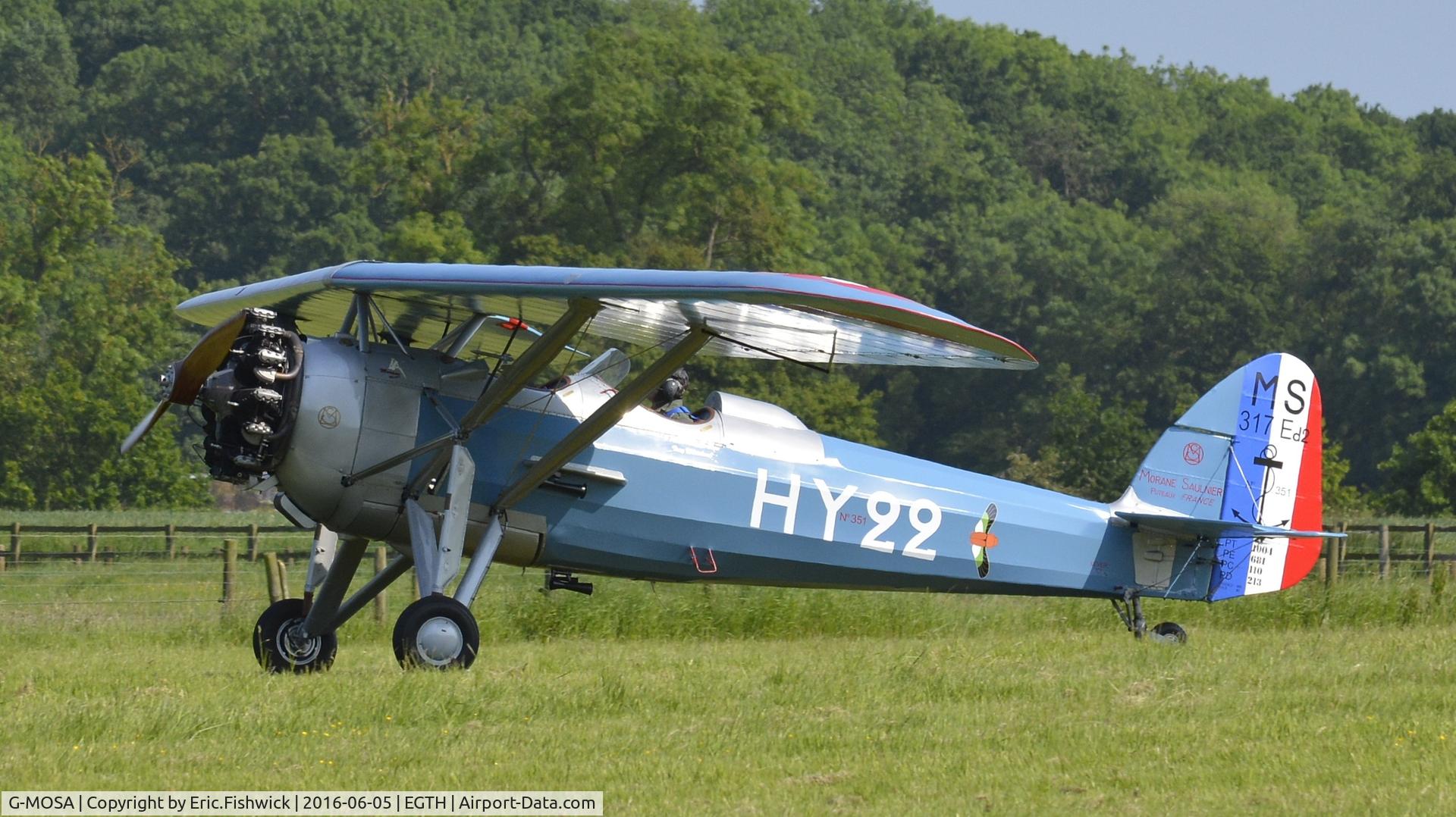 G-MOSA, 1952 Morane-Saulnier MS.317 C/N 351, 3. HY22 at Shuttleworth Collection's 'Fly Navy,' June 2016