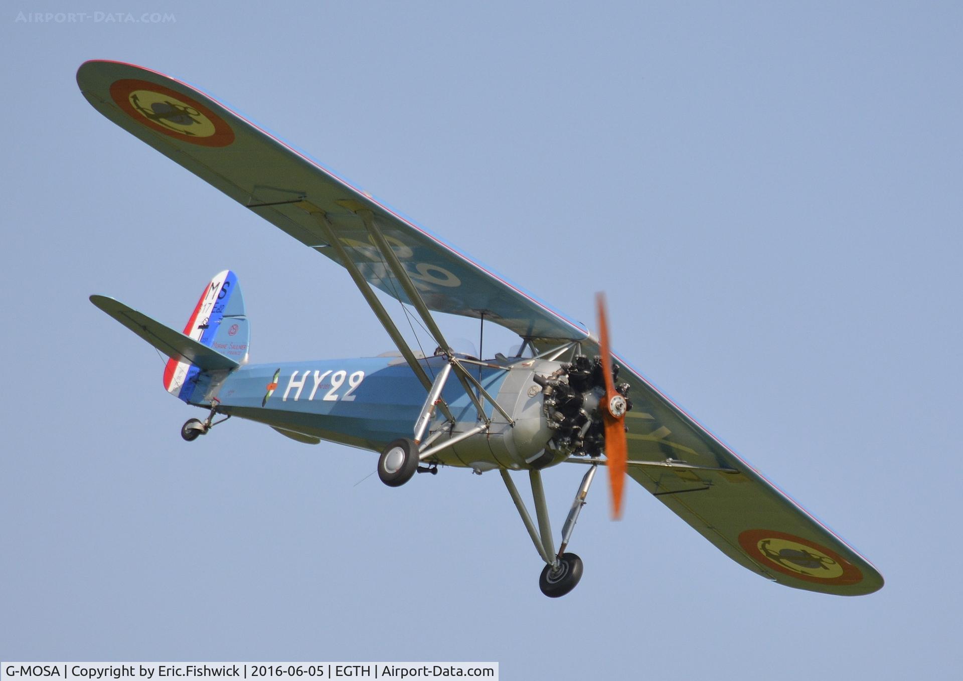 G-MOSA, 1952 Morane-Saulnier MS.317 C/N 351, 44. HY22 in display mode at Shuttleworth Collection's 'Fly Navy,' June 2016
