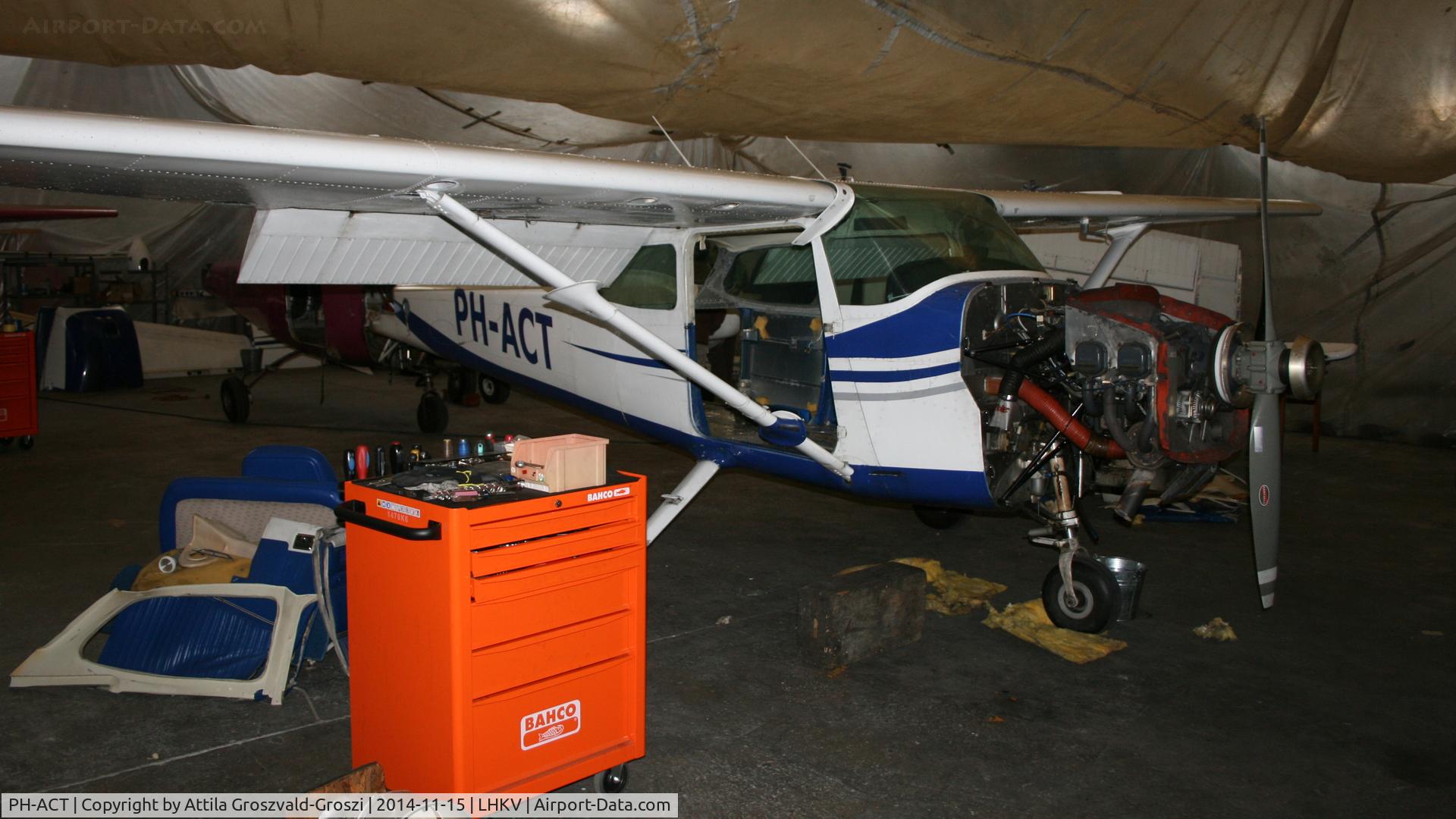 PH-ACT, 1976 Cessna 172M C/N 17267244, Kaposújlak Airport, Hungary