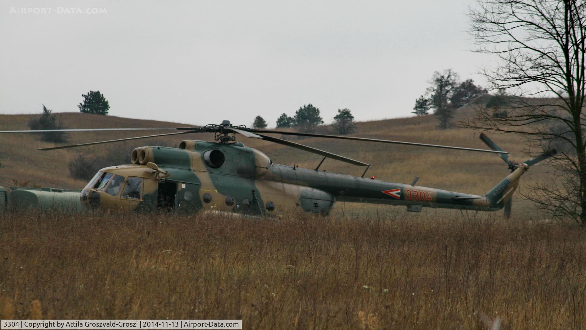 3304, 1985 Mil Mi-8T Hip C/N 20284, Military training base, Újdörögd, Hungary