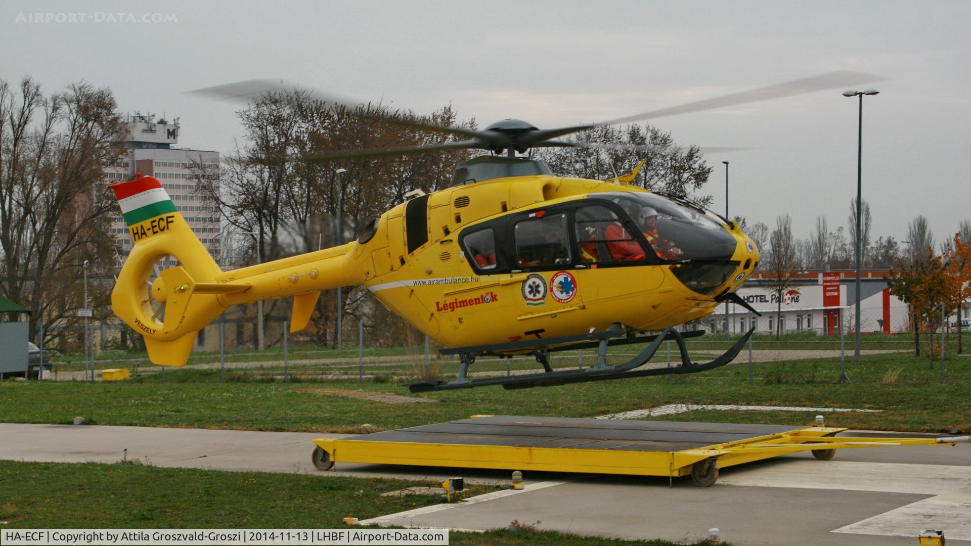 HA-ECF, 2004 Eurocopter EC-135T-2 C/N 0368, Balatonfüred Air Ambulance base of departure for deployment