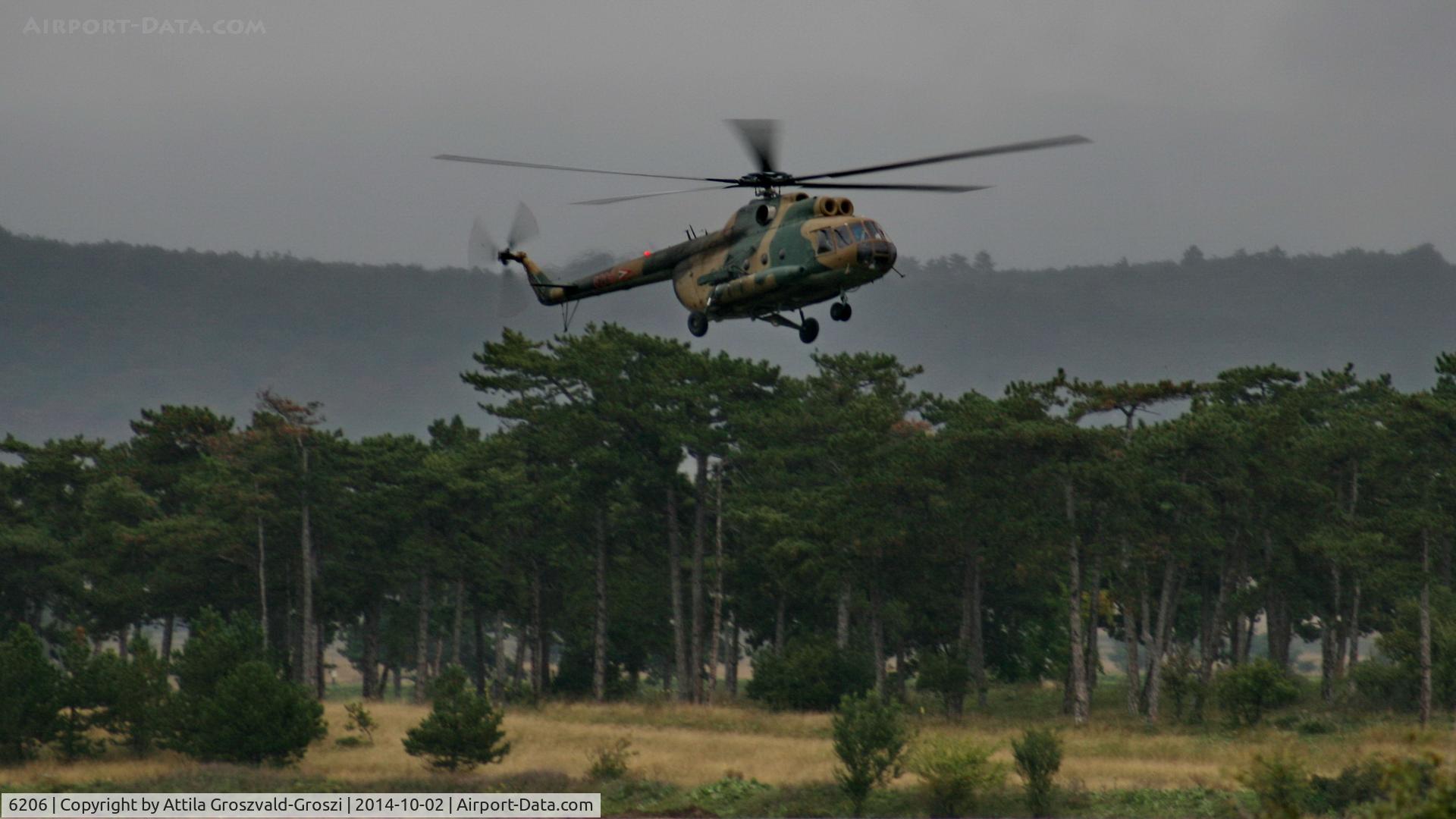 6206, 1979 Mil Mi-8T Hip C/N 226206, Veszprém-Jutas újmajor, Hungarian airforce training base