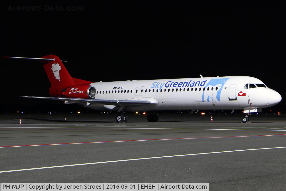 PH-MJP, 1995 Fokker 100 (F-28-0100) C/N 11505, nightstopper