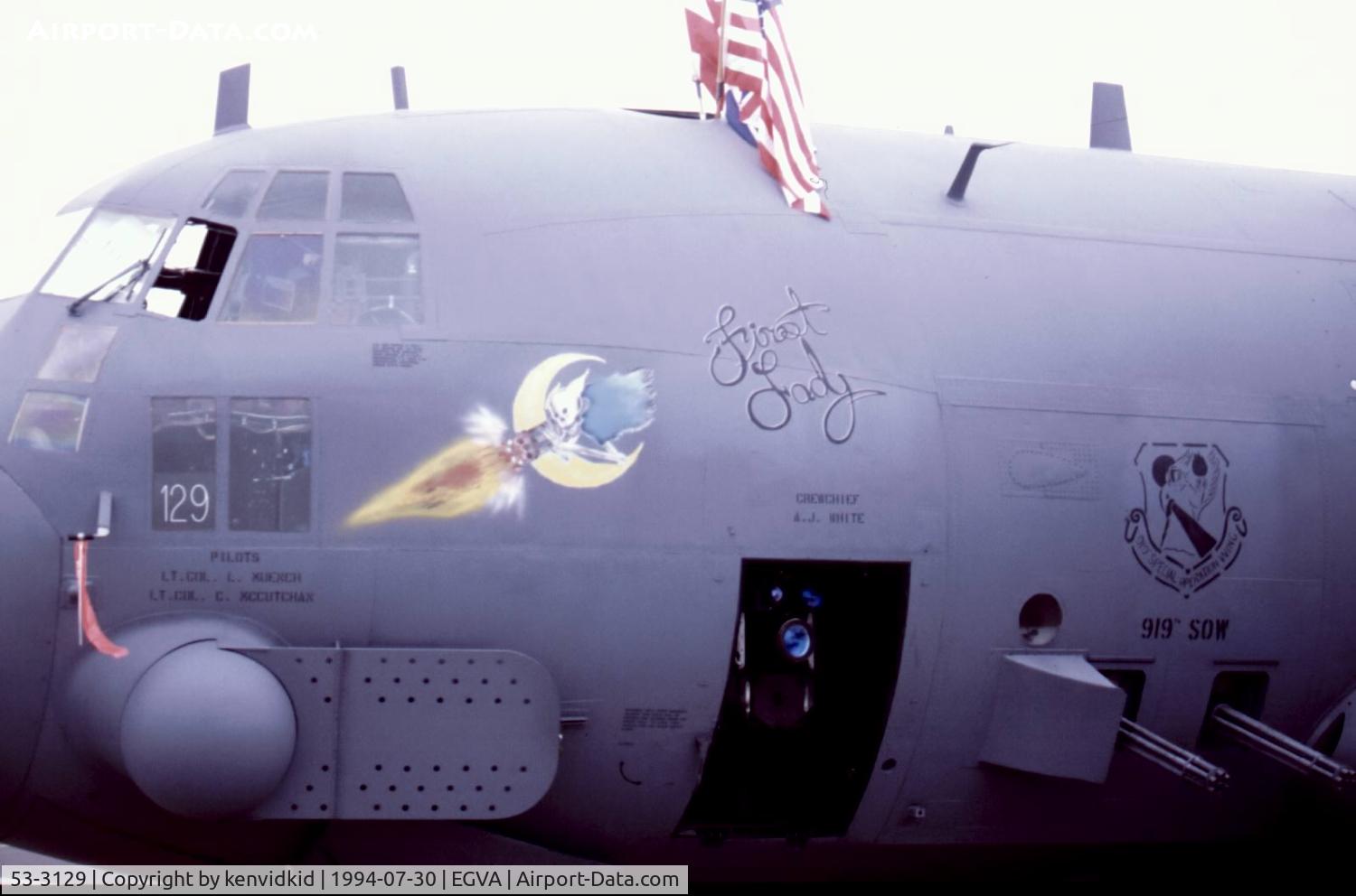 53-3129, 1953 Lockheed AC-130A-LM Hercules C/N 182-3001, US Air Force on static display at RIAT.