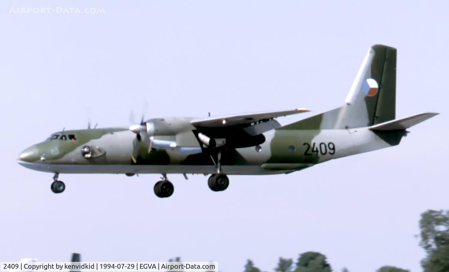 2409, Antonov An-26 C/N 27312409, Czech Republic Air Force arriving for RIAT.