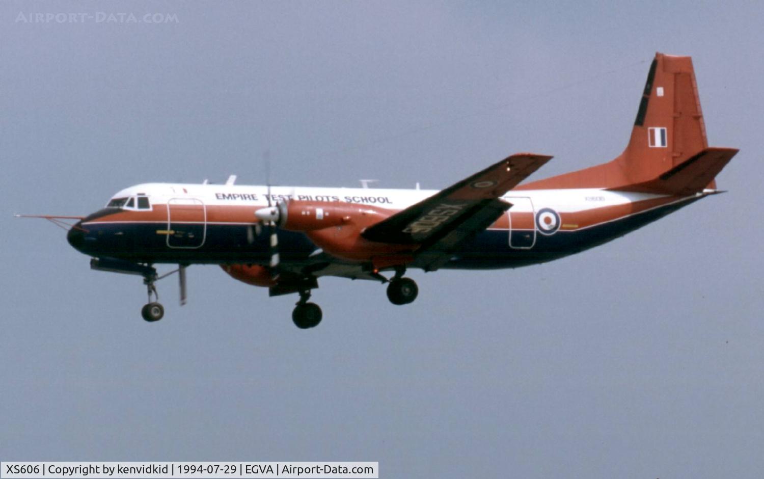 XS606, 1966 Hawker Siddeley HS-780 Andover C1 C/N Set 13/BN1, ETPS arriving for RIAT.