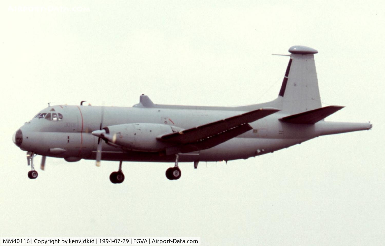 MM40116, 1969 Breguet 1150 Atlantic C/N 78, Italian Air Force arriving for RIAT.