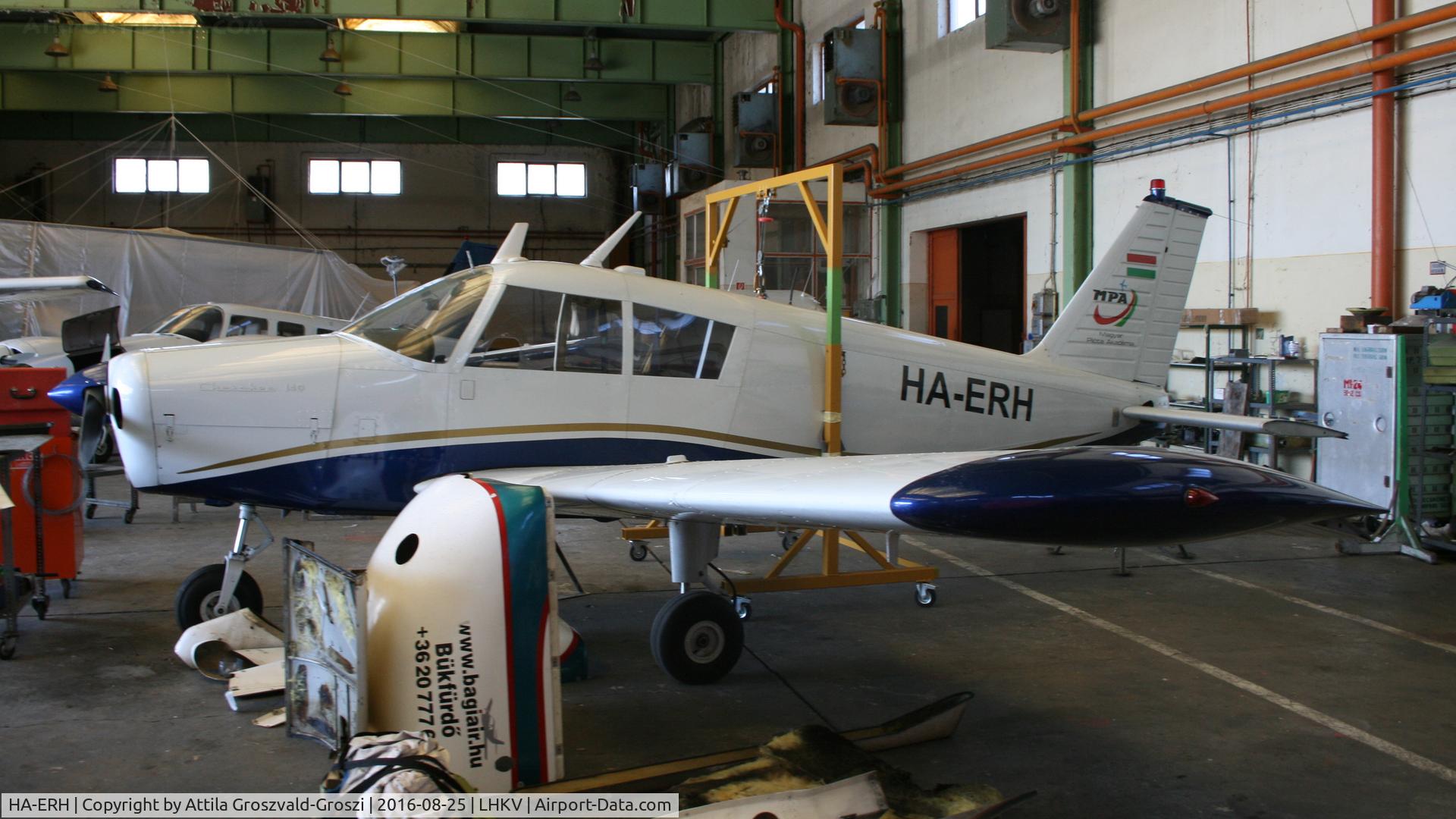 HA-ERH, 1968 Piper PA-28-140 Cherokee Cruiser C/N 28-24386, Kaposújlak Airport, Hungary