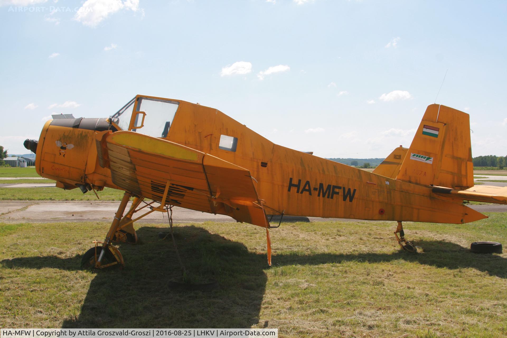 HA-MFW, 1975 Let Z-37A Cmelak C/N 21-19, Kaposújlak Airport, Hungary