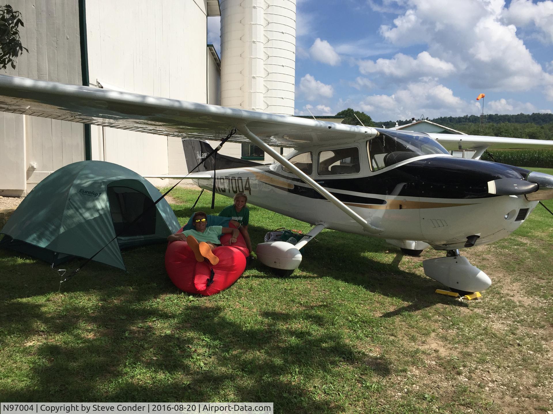 N97004, 1979 Cessna 182Q Skylane C/N 18266932, C182 N97004; RAF Fly-In Campout at Swank Field near Butler, OH