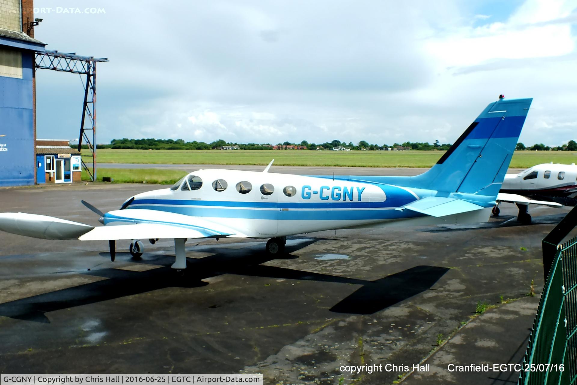 G-CGNY, 1979 Cessna 340A C/N 340A-0948, at Cranfield