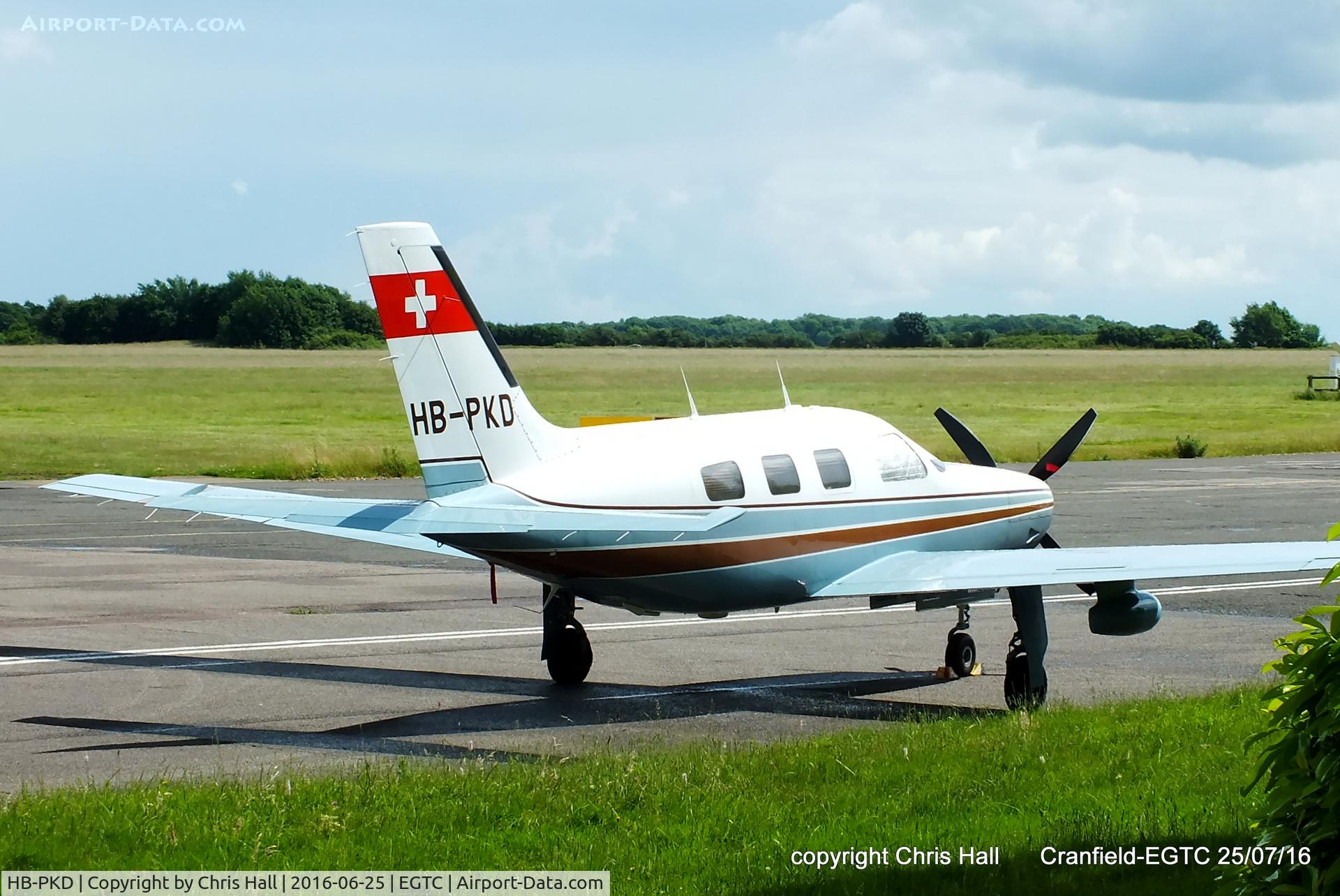 HB-PKD, 1986 Piper PA-46-310P Malibu C/N 46-8608028, at Cranfield