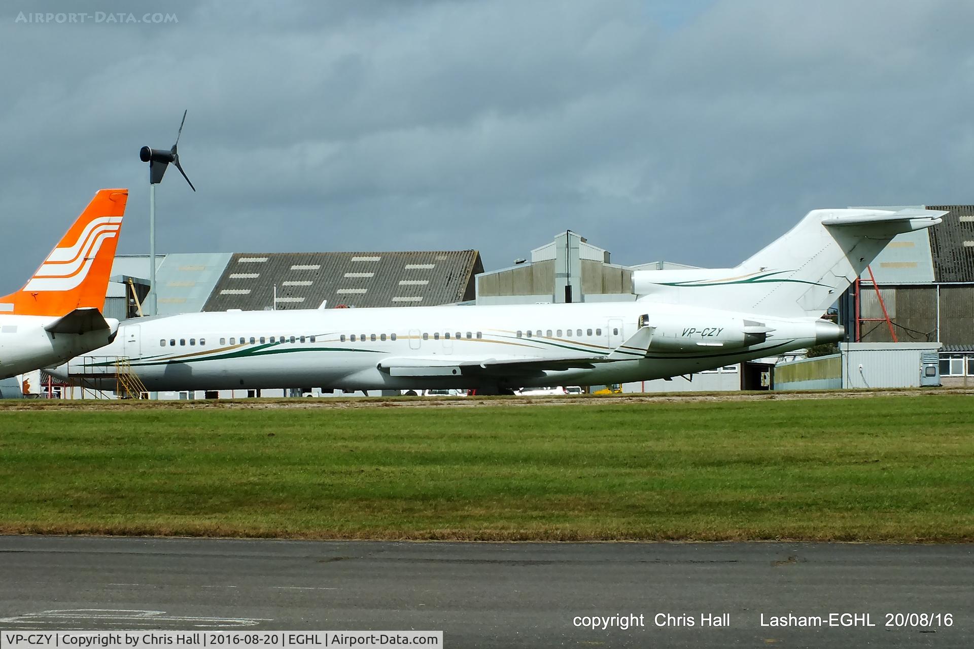 VP-CZY, 1978 Boeing 727-2P1 C/N 21595, stored at Lasham