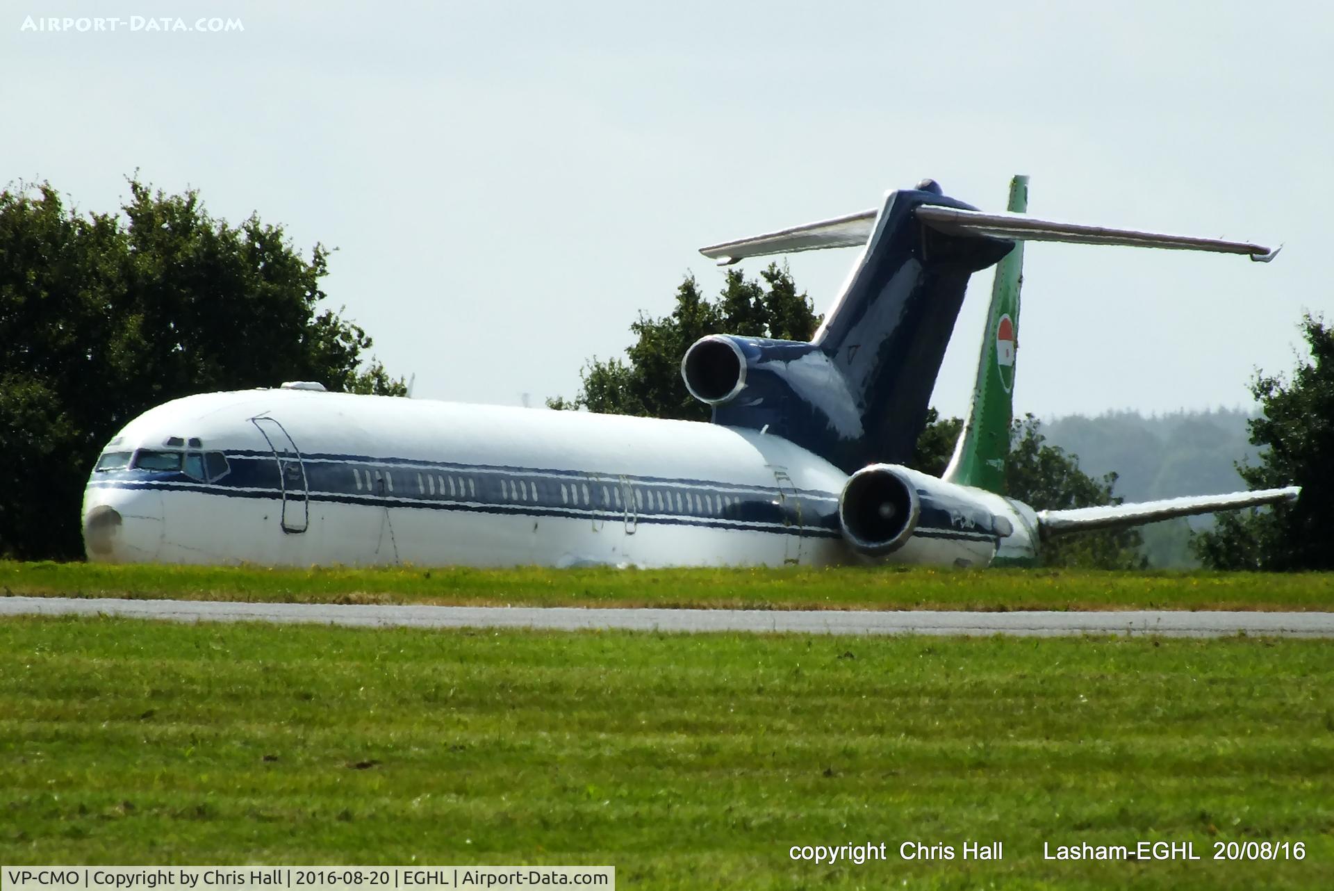 VP-CMO, 1980 Boeing 727-212RE C/N 21948, stored at Lasham