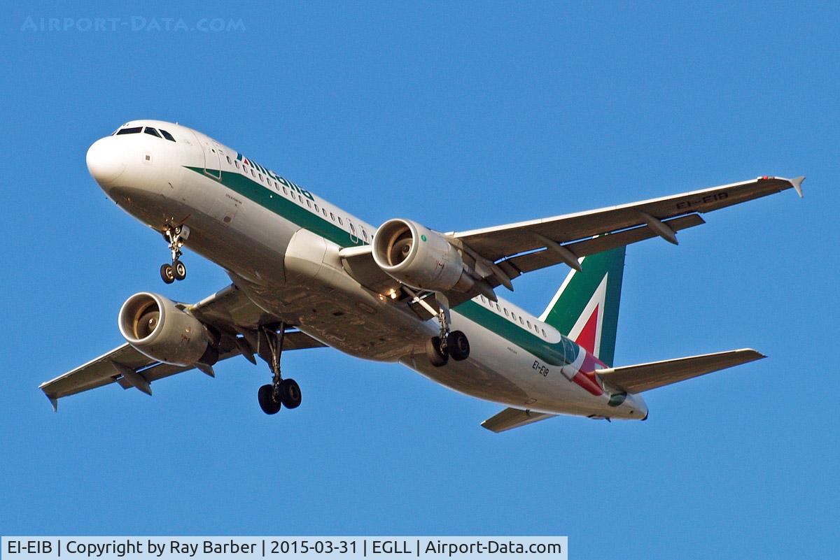 EI-EIB, 2010 Airbus A320-216 C/N 4249, Airbus A320-216 [4249] (Alitalia) Home~G 31/03/2015. On approach 27R.