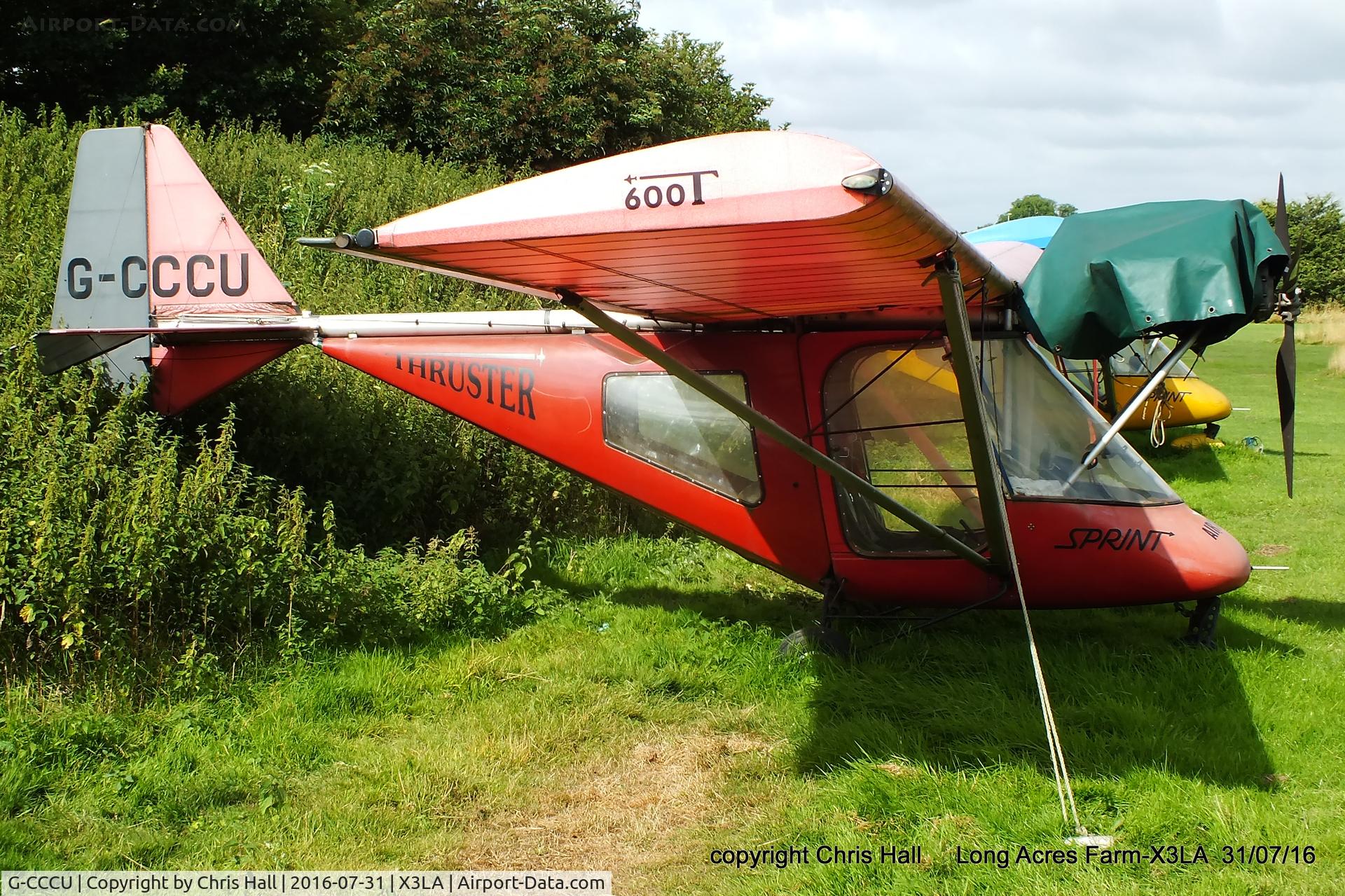 G-CCCU, 2002 Thruster T600N 450 C/N 0034-T600N-084, at Long Acres Farm, Sandy