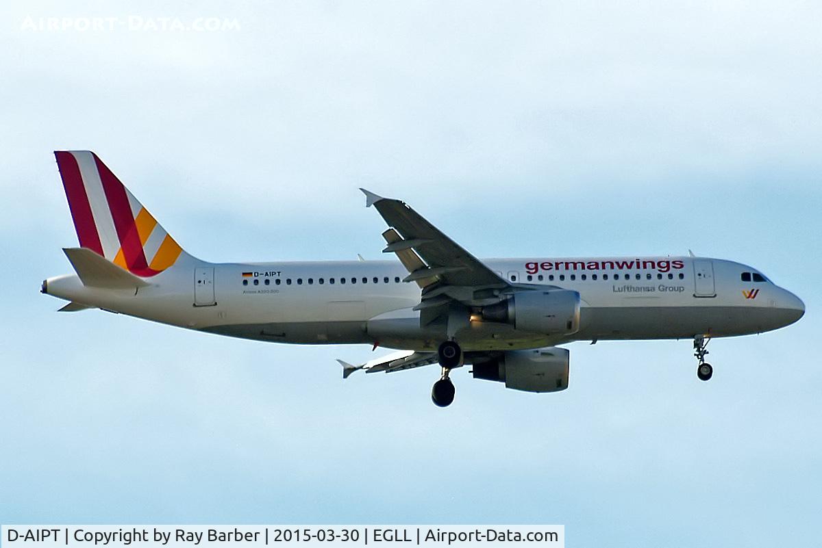 D-AIPT, 1990 Airbus A320-211 C/N 117, Airbus A320-211 [0117] (Germanwings) Home~G 30/03/2015. On approach 27L.