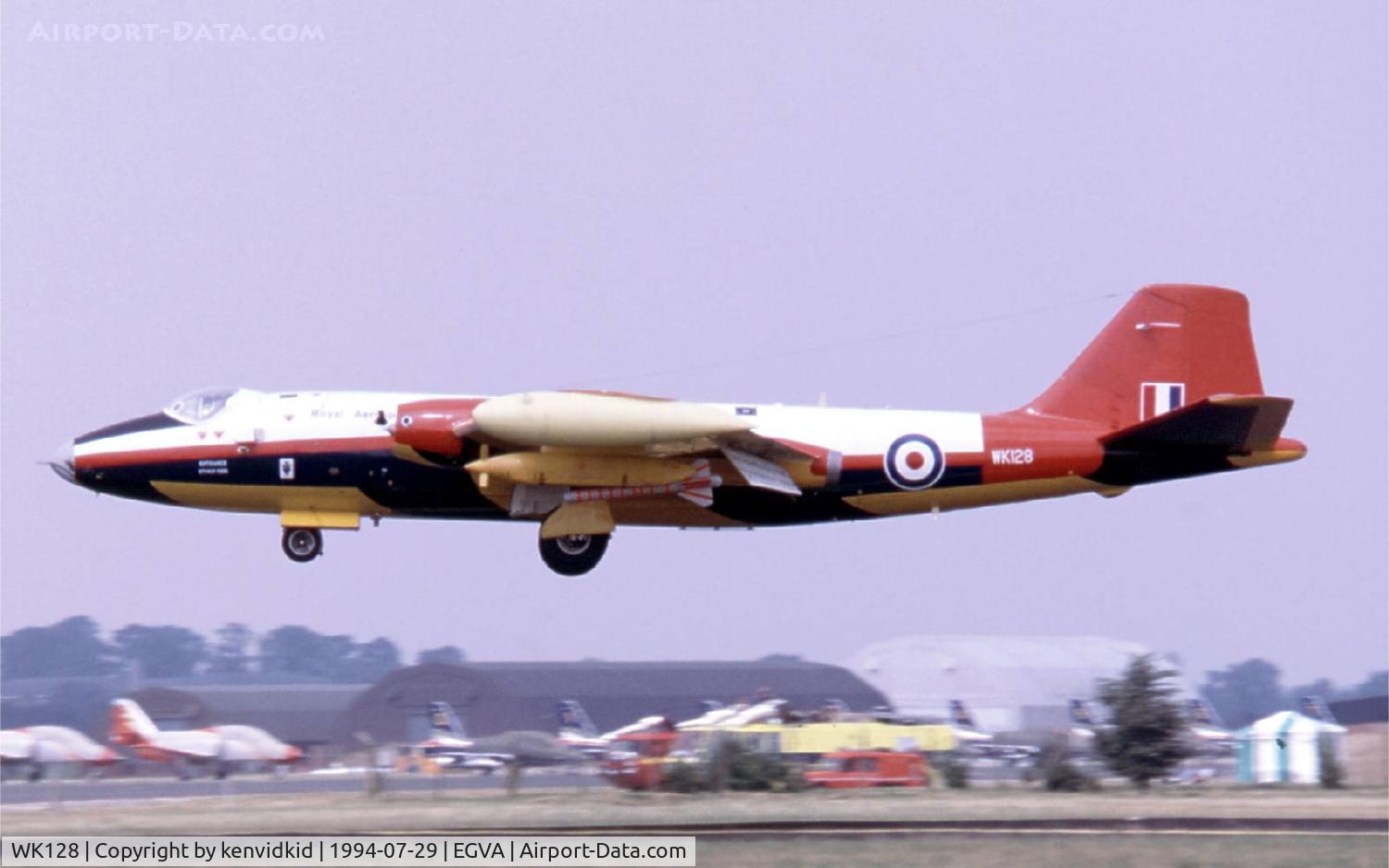 WK128, 1954 English Electric Canberra B.2 C/N R3/EA3/6642, Llanbedr arriving for RIAT.