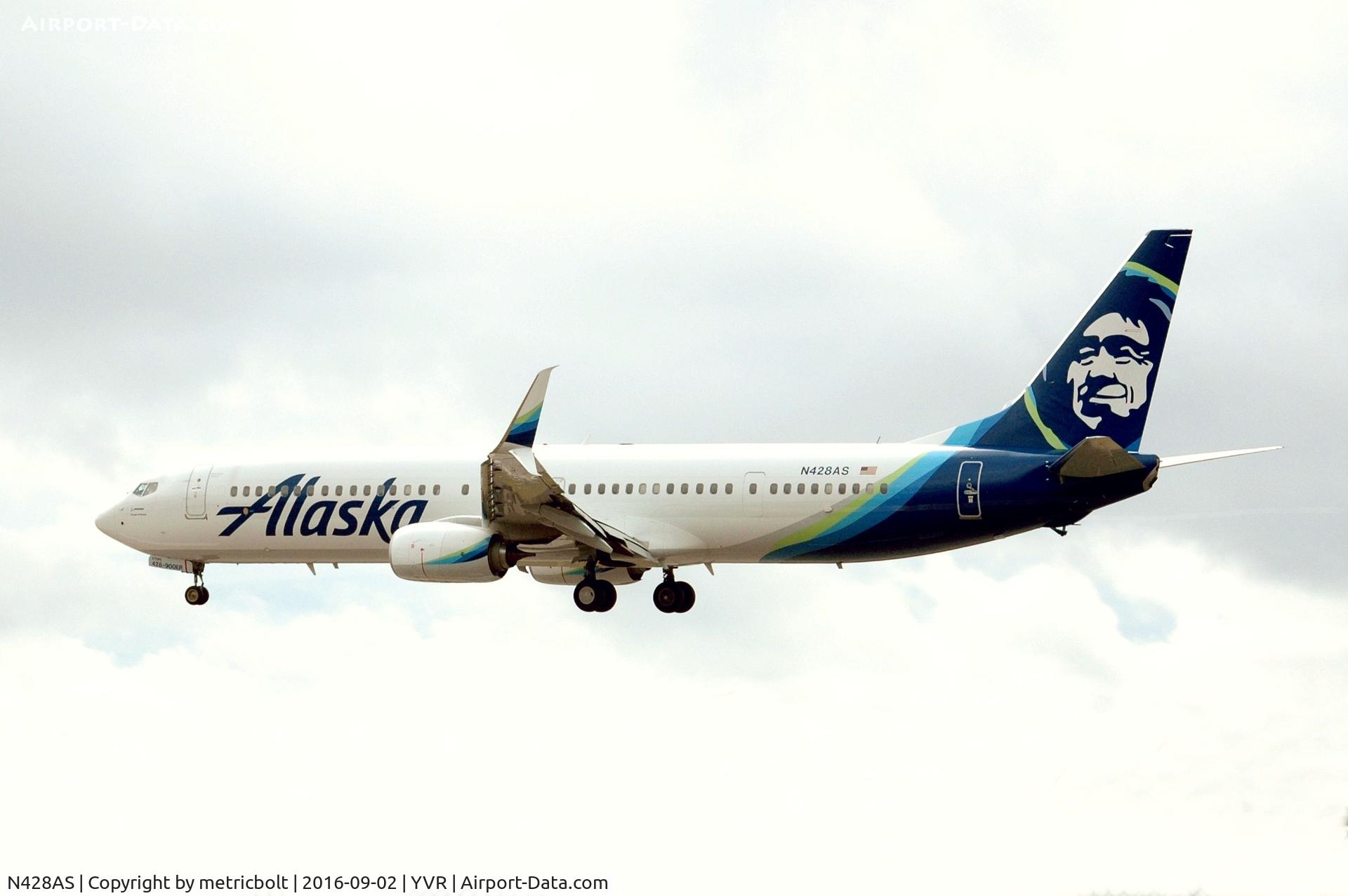 N428AS, 2016 Boeing 737-990/ER C/N 36353, AS701 from SEA