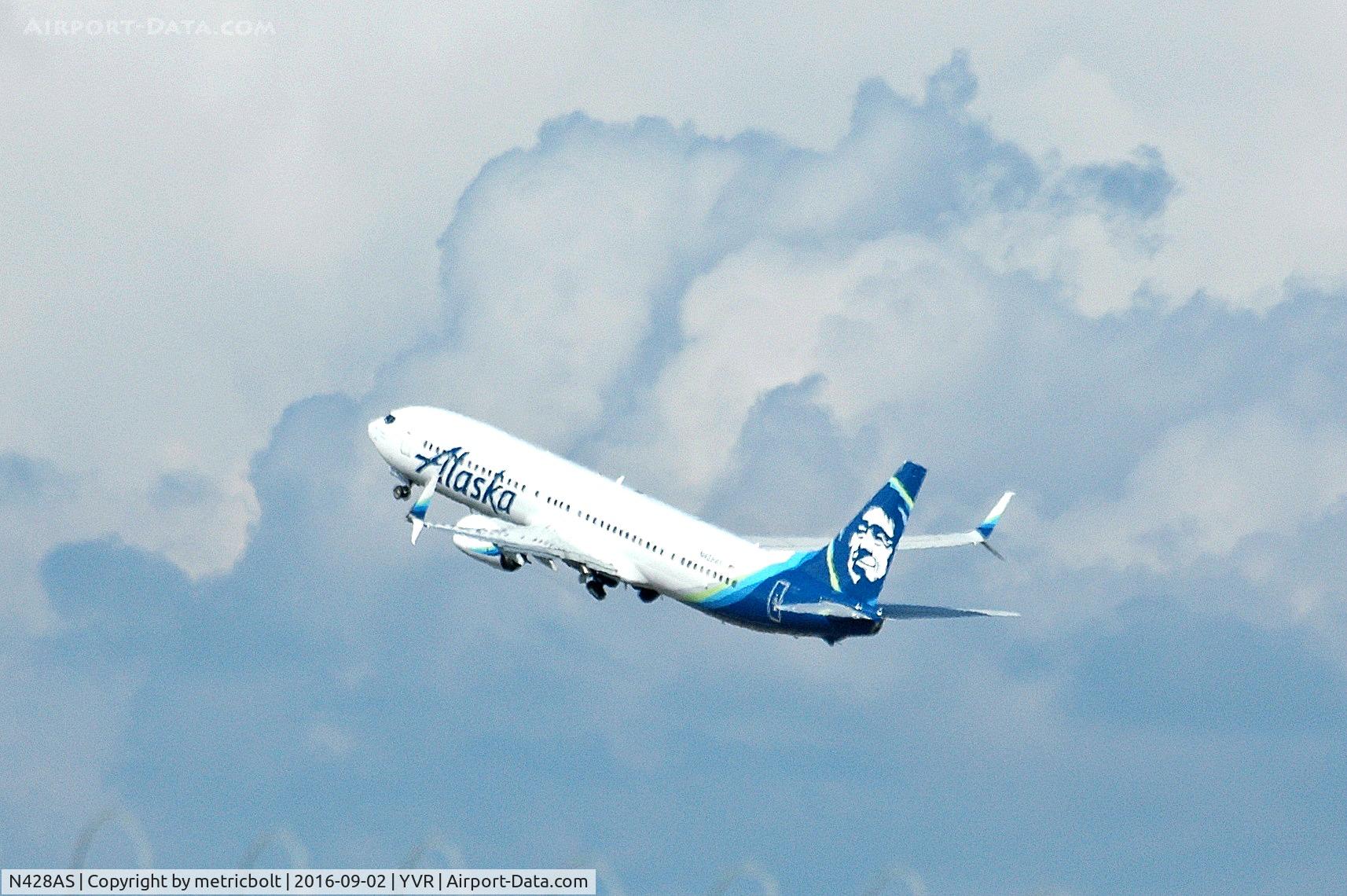 N428AS, 2016 Boeing 737-990/ER C/N 36353, Back to SEA