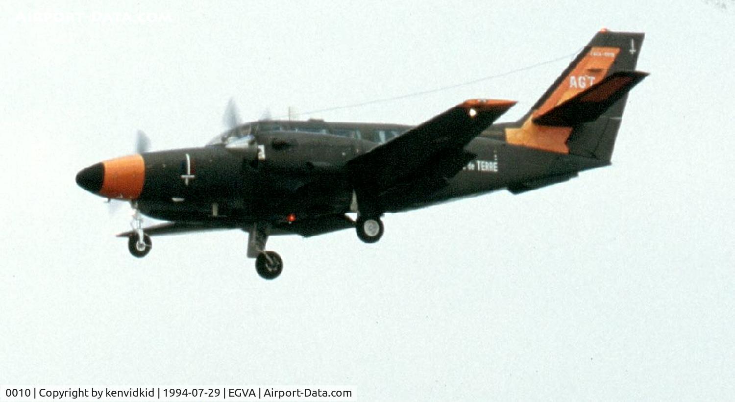 0010, 1987 Reims Cessna F406 Caravan II C/N F406-0010, French Army arriving for RIAT.