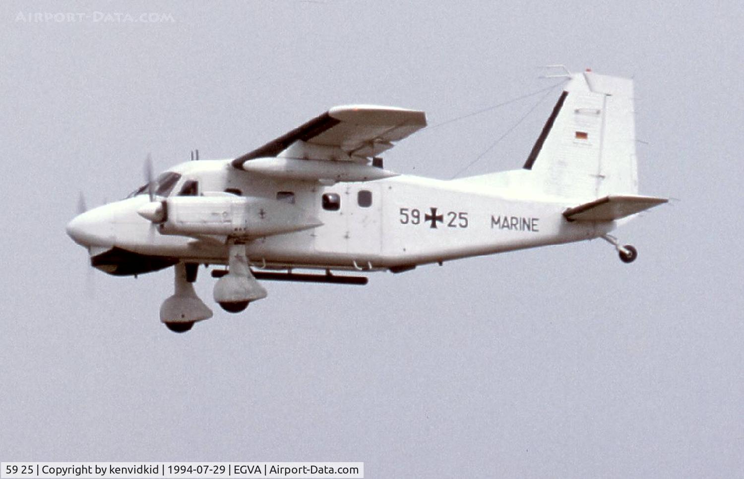 59 25, Dornier Do-28D-2M Skyservant C/N 4200, German Navy arriving for RIAT.