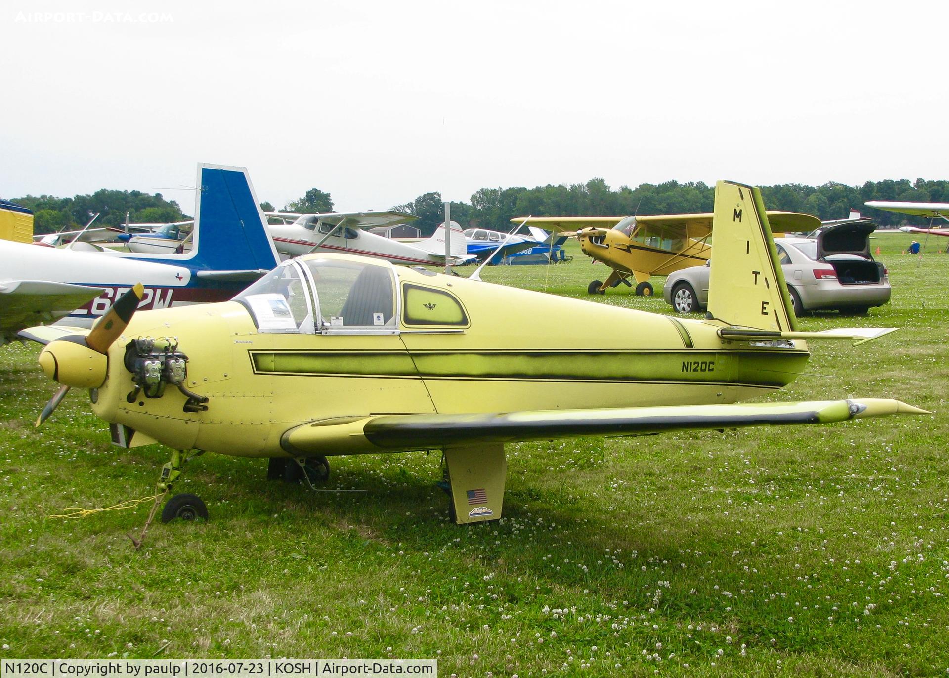 N120C, 1950 Mooney M-18L C/N 81, At AirVenture 2016.