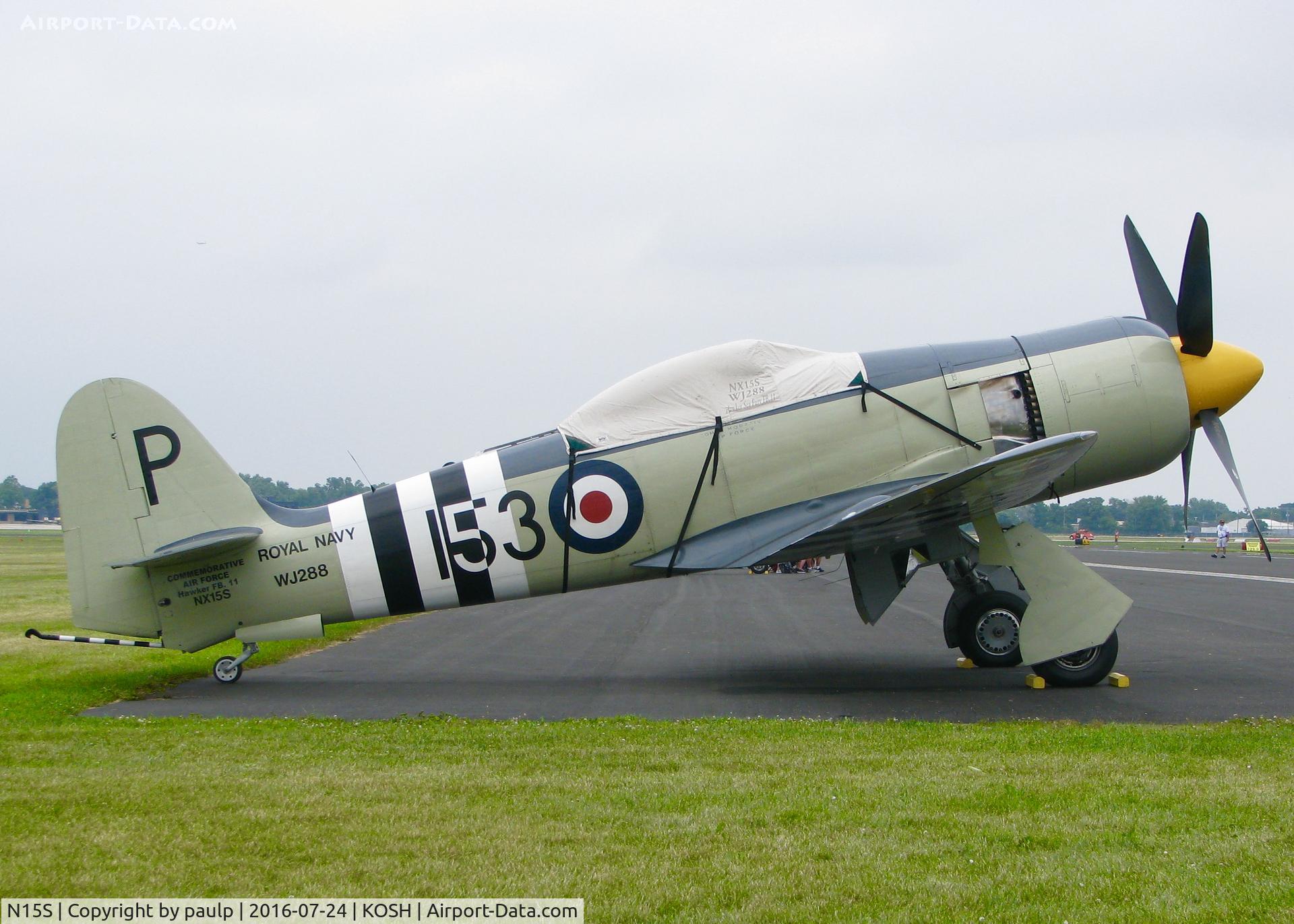 N15S, 1953 Hawker Sea Fury FB.11 C/N 41H/696792, At AirVenture 2016.