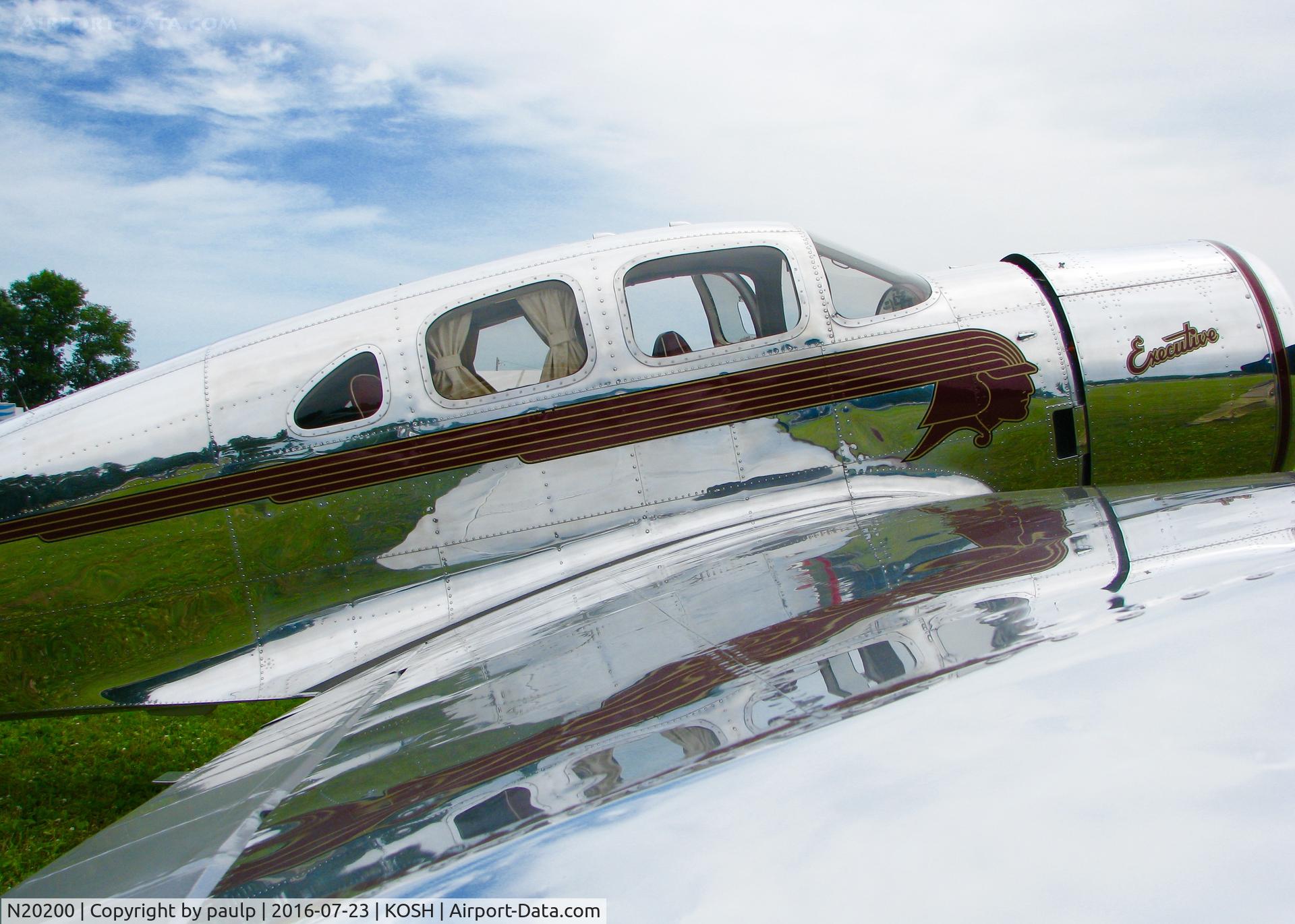 N20200, 1937 Spartan 7W Executive C/N 11, At AirVenture 2016.