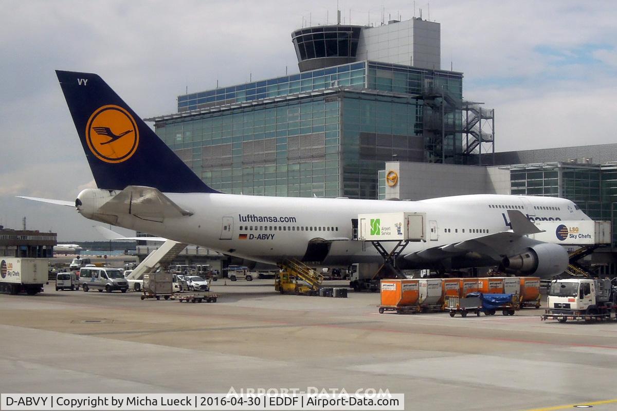 D-ABVY, 2000 Boeing 747-430 C/N 29869, At FRA