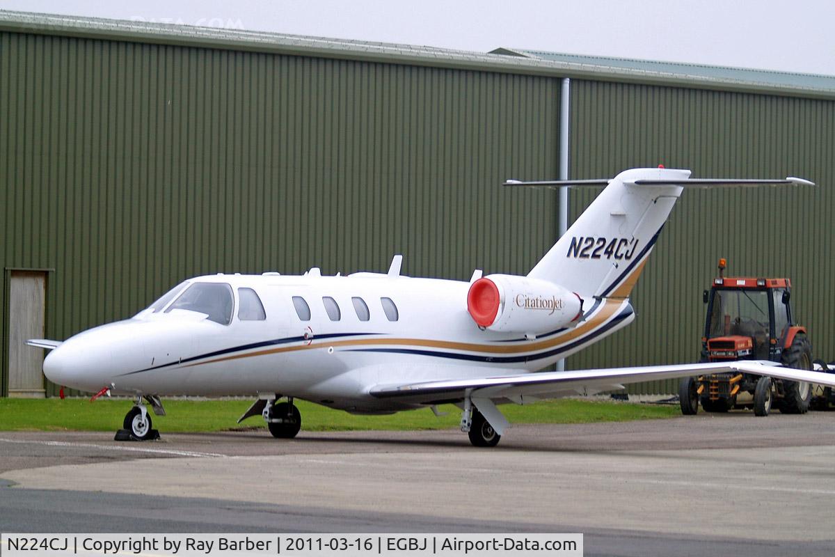 N224CJ, 1997 Cessna 525 CitationJet C/N 525-0224, Cessna CitationJet [525-0224] (Janabeck Aviation Inc) Staverton~G 16/03/2011