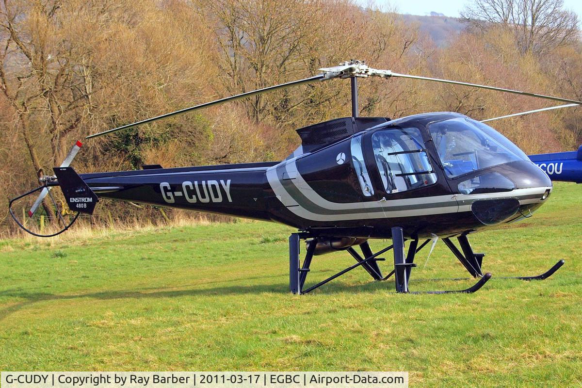 G-CUDY, 2005 Enstrom 480B C/N 5807, Enstrom 480B [5087] (D'Arcy Holdings Ltd) Cheltenham Racecourse~G 17/03/2011