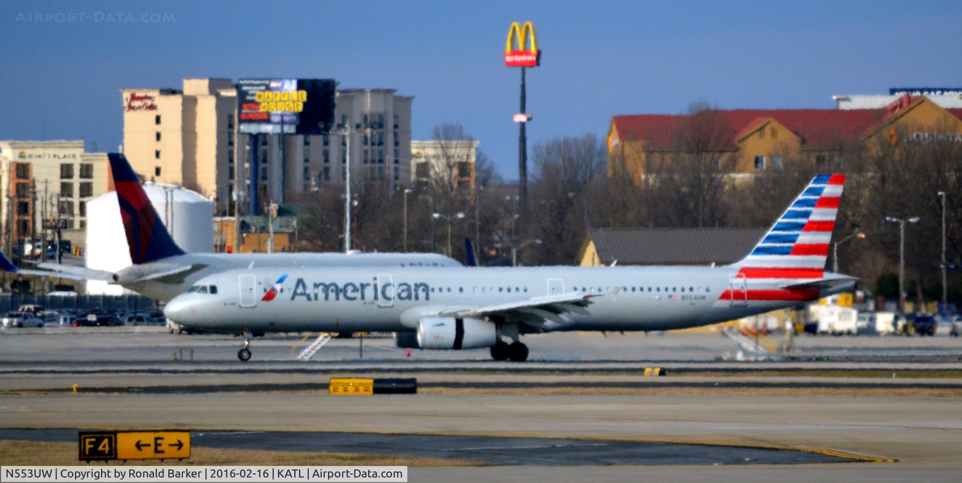 N553UW, 2011 Airbus A321-231 C/N 4960, Landing Atlanta
