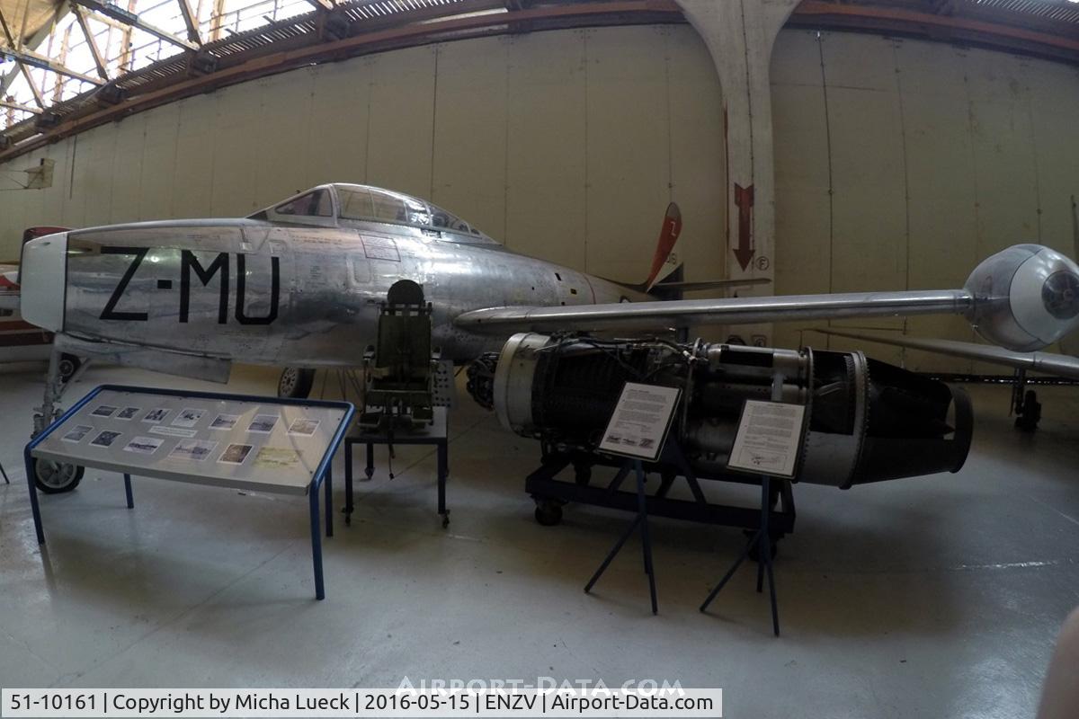 51-10161, 1951 Republic F-84G Thunderjet C/N 2242-614B, At the Flyhistorisk Museum in Stavanger