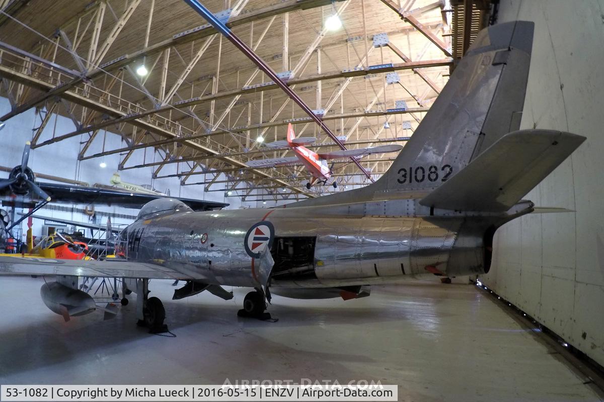 53-1082, 1953 North American F-86F Sabre C/N 202-11, At the Flyhistorisk Museum in Stavanger