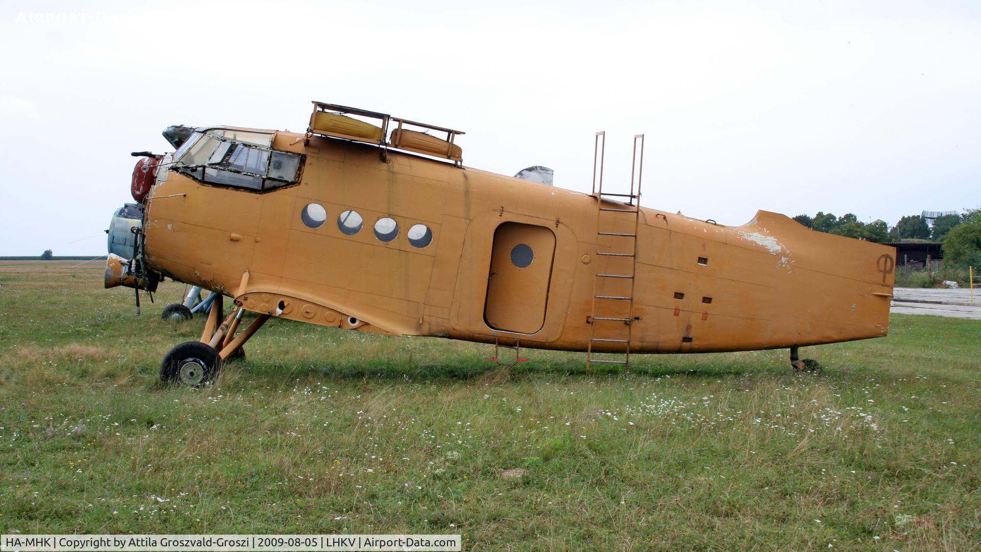 HA-MHK, 1971 PZL-Mielec An-2R C/N 1G123-01, Kaposújlak Airport, Hungary - After scrapping the machine was used as a test run
