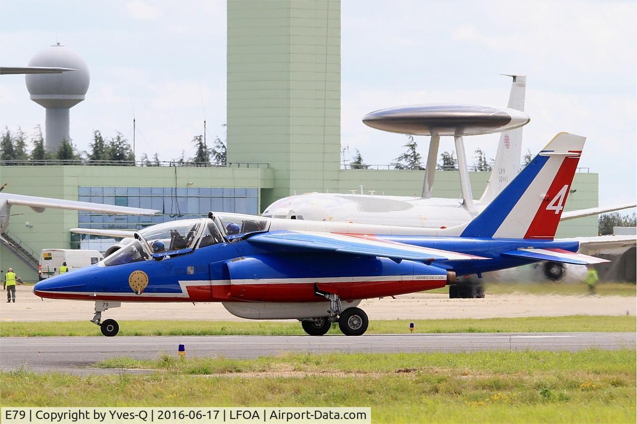 E79, Dassault-Dornier Alpha Jet E C/N E79, Dassault-Dornier Alpha Jet E (F-TENA), Athos 04 of Patrouille de France 2016, Avord Air Base 702 (LFOA) Open day 2016