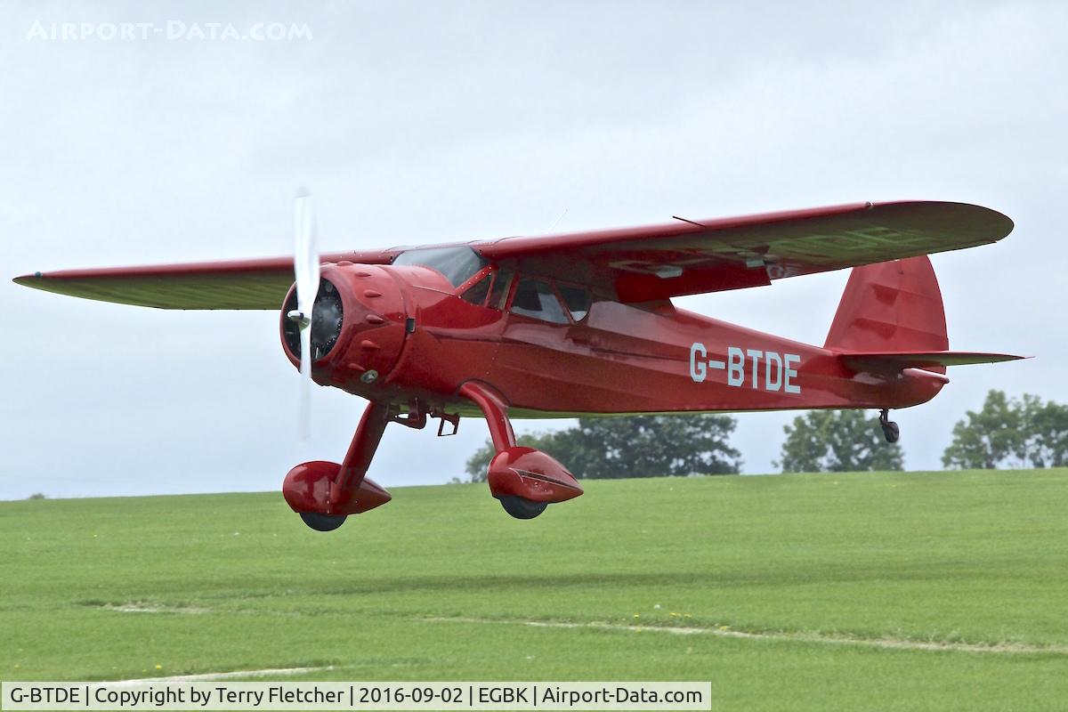 G-BTDE, 1940 Cessna C-165 Airmaster C/N 551, At 2016 LAA Rally at Sywell