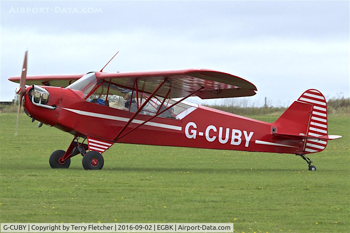 G-CUBY, 1945 Piper J3C-65 Cub Cub C/N 16317, At 2016 LAA Rally at Sywell