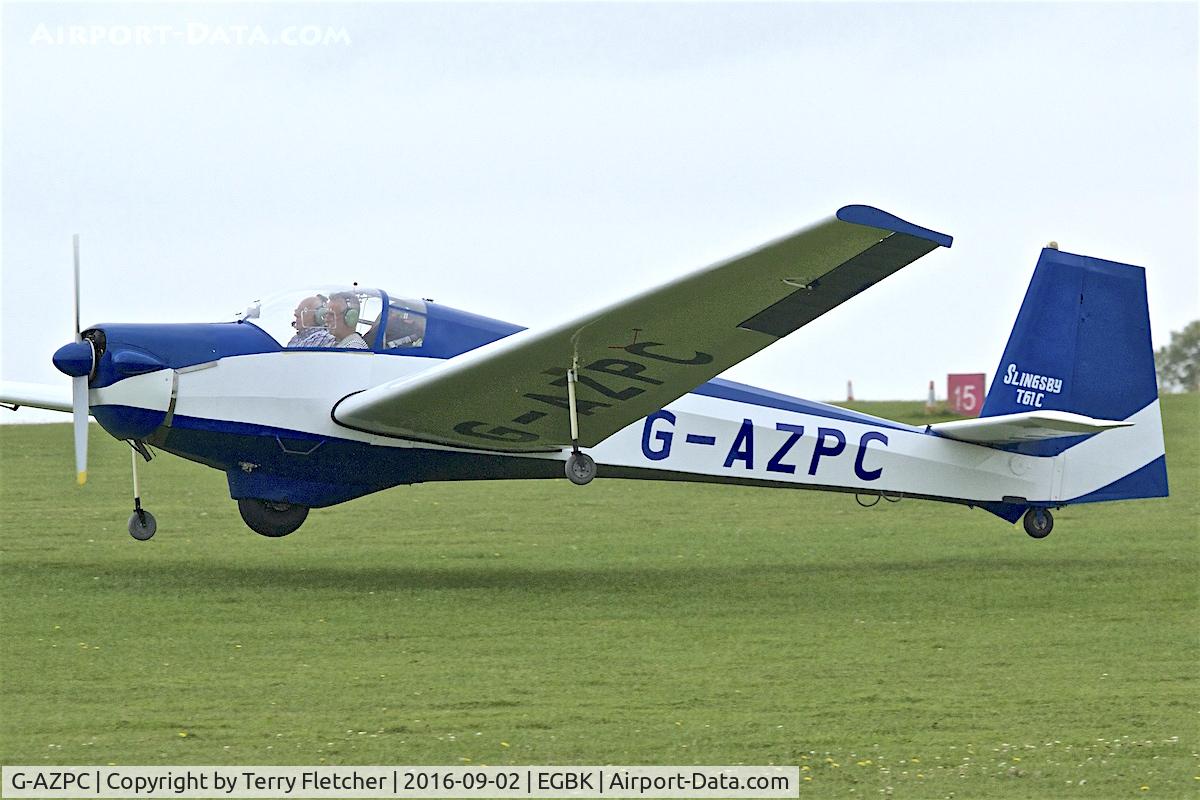 G-AZPC, 1972 Slingsby T-61C Falke C/N 1767, At 2016 LAA Rally at Sywell