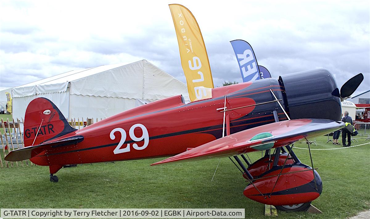 G-TATR, 2012 Travel Air Type R Racer Replica C/N LAA 362-14892, At 2016 LAA Rally at Sywell