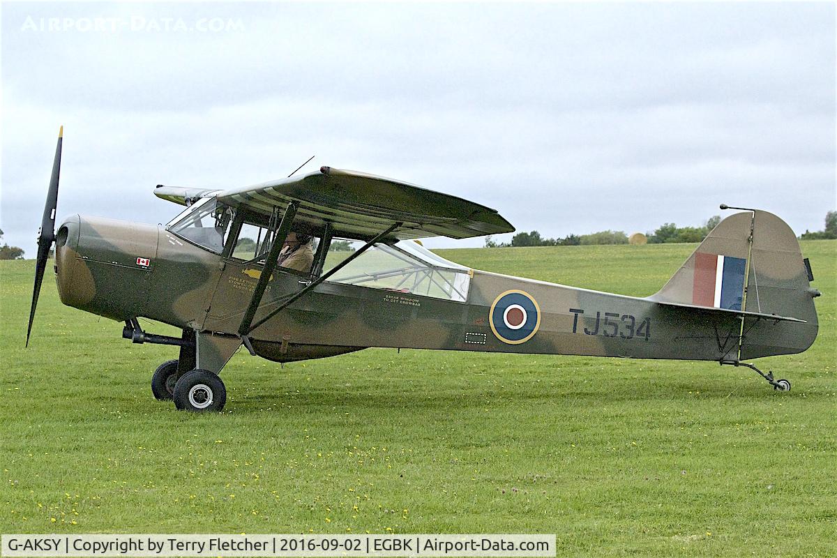 G-AKSY, 1944 Taylorcraft J Auster 5 C/N 1567, At 2016 LAA Rally at Sywell