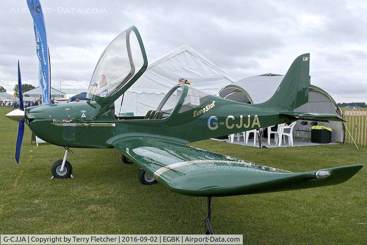 G-CJJA, 2016 Evektor EV-97 Eurostar SL C/N 2016-4235, At 2016 LAA Rally at Sywell