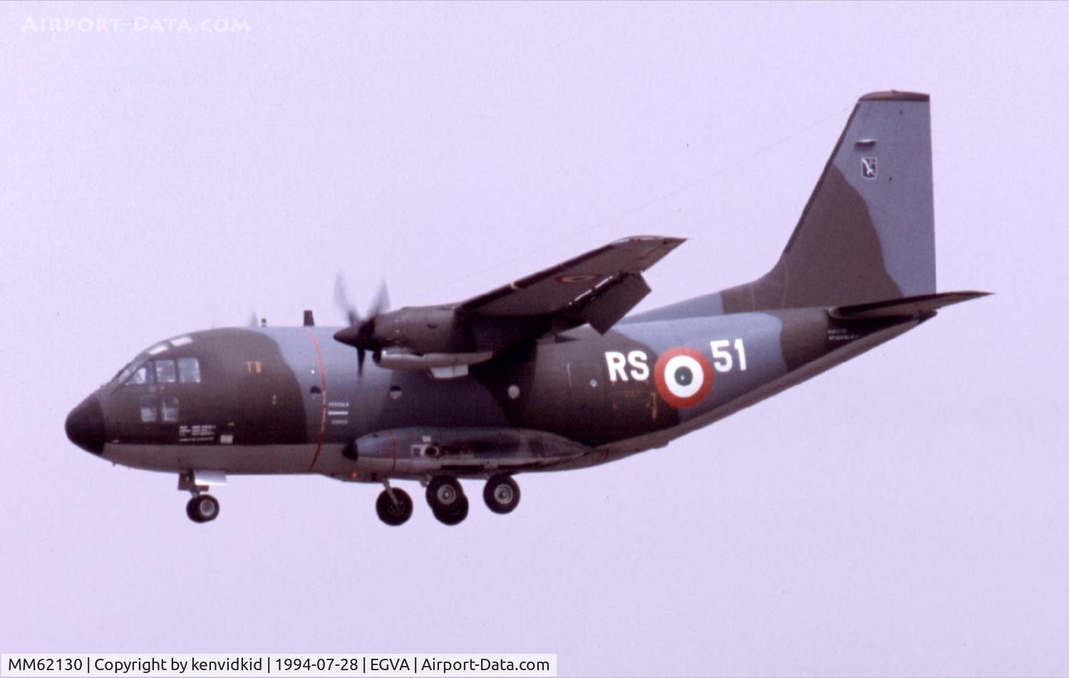 MM62130, Aeritalia G-222TCM C/N 4037, Italian Air Force arriving at RIAT.