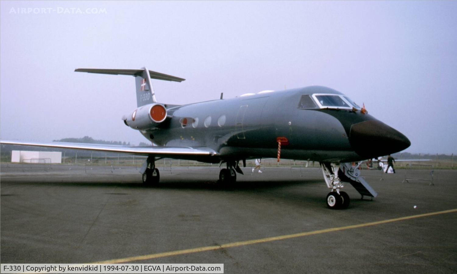 F-330, 1981 Grumman G1159A Gulfstream III C/N 330, Royal Danish Air Force on static display at RIAT.