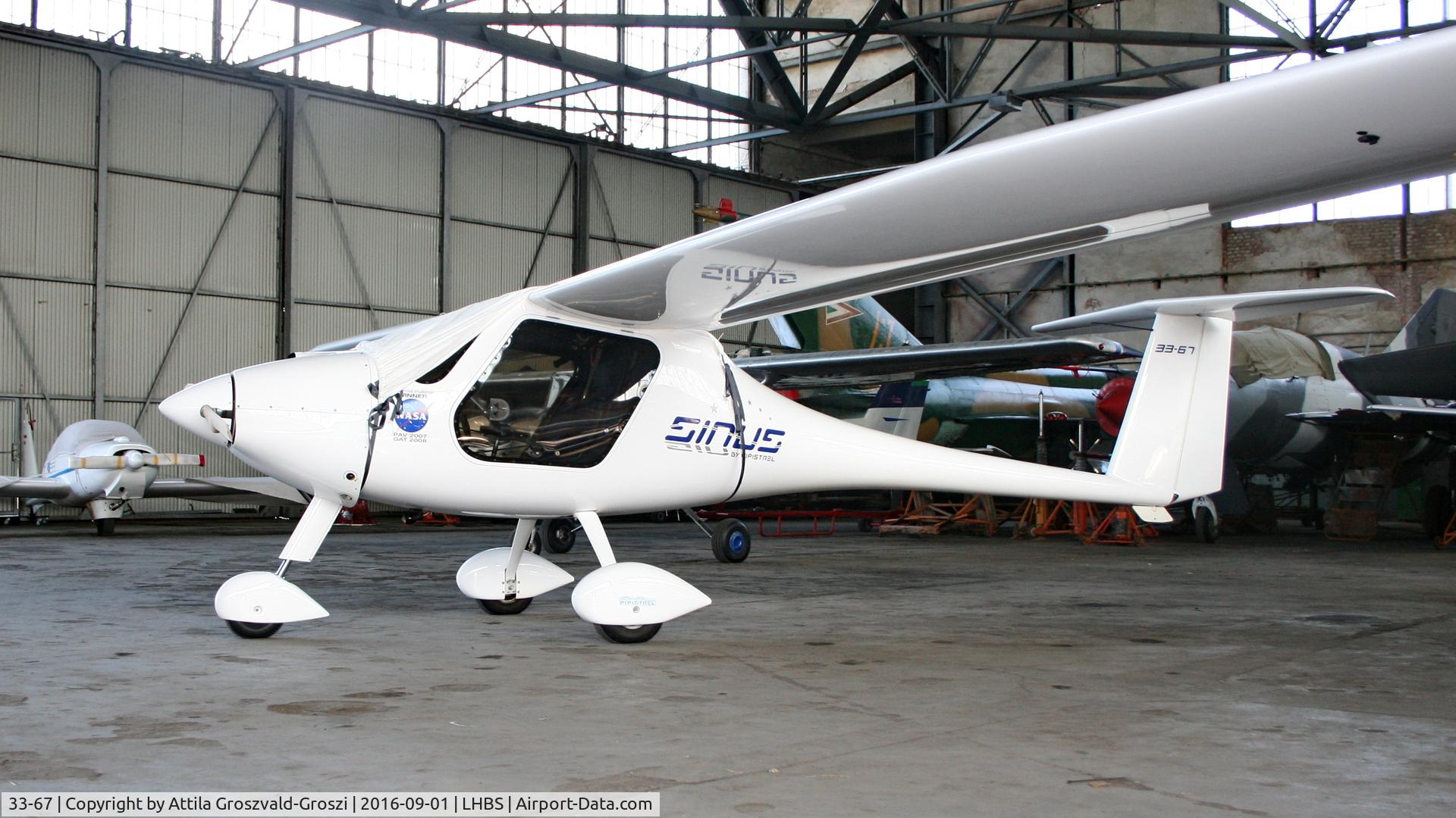 33-67, 2009 Pipistrel Sinus 912 C/N 323SN912, Budaörs Airport, Hungary