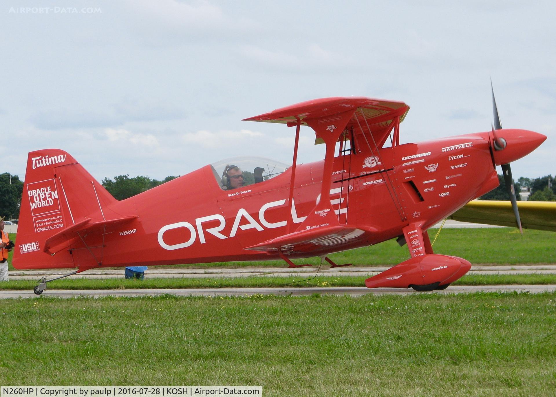 N260HP, 2010 Aviat Pitts S-1S C/N 0001, At AirVenture 2016.