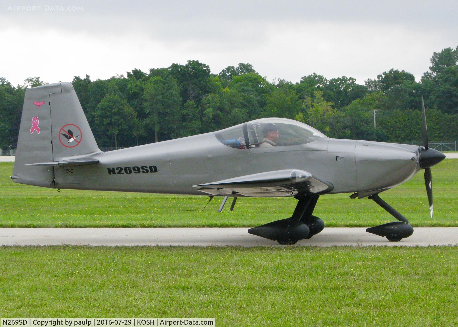 N269SD, Vans RV-7A C/N 73373, At AirVenture 2016.